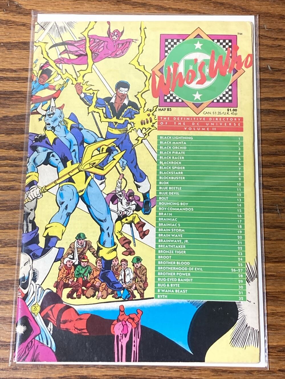 Whos Who The Definitive Directory of the DC Universe. Volume III May 1985.
